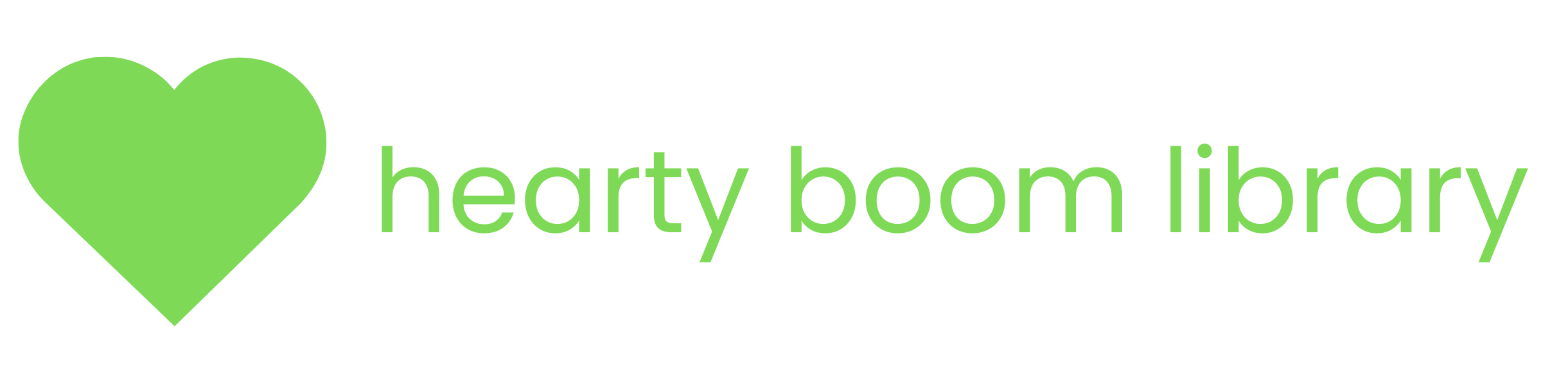 Hearty Boom Library - Web Site Logo - Size 2441 x 597 px - Shahildas - Shahildas k